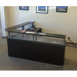 Espresso L Suite Reception Desk with Transaction Counter